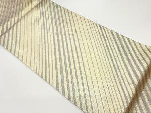 斜線模様織出しリバーシブル全通袋帯